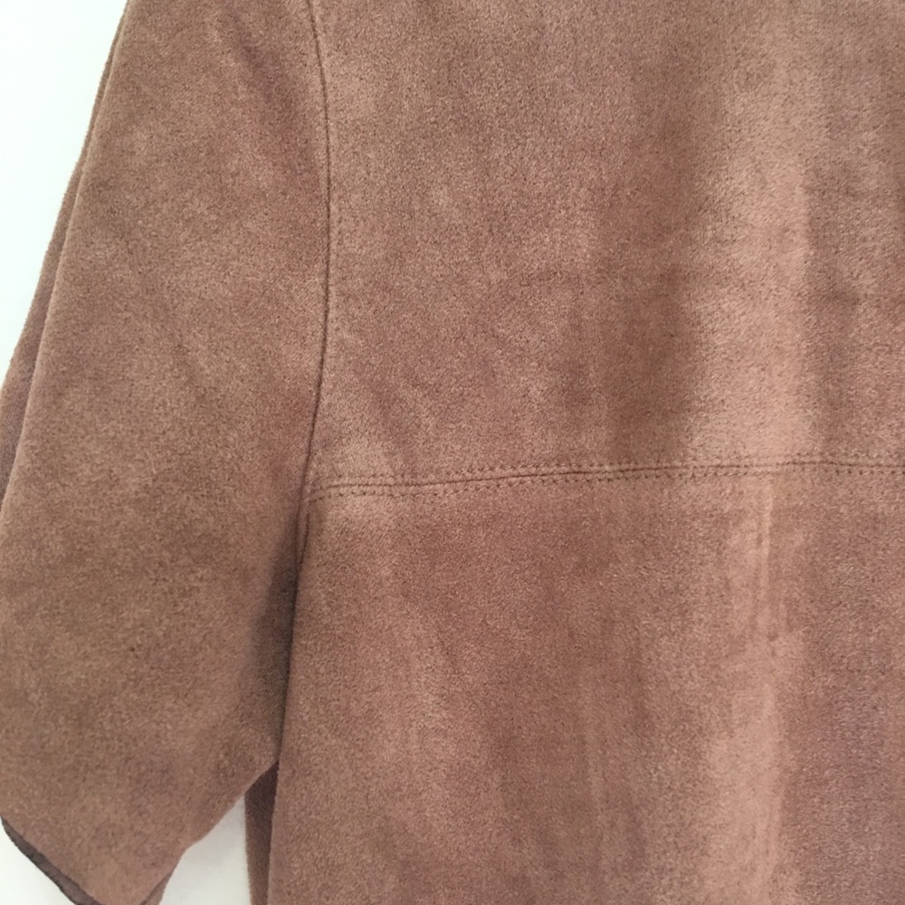 Olivaceous Faux Suede Boho Dress - Picture 3 of 6